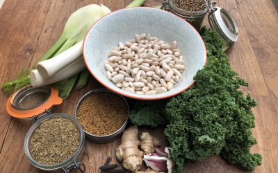 Tridoshic White Bean and Kale Soup