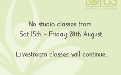 We’re having a brief summer break.