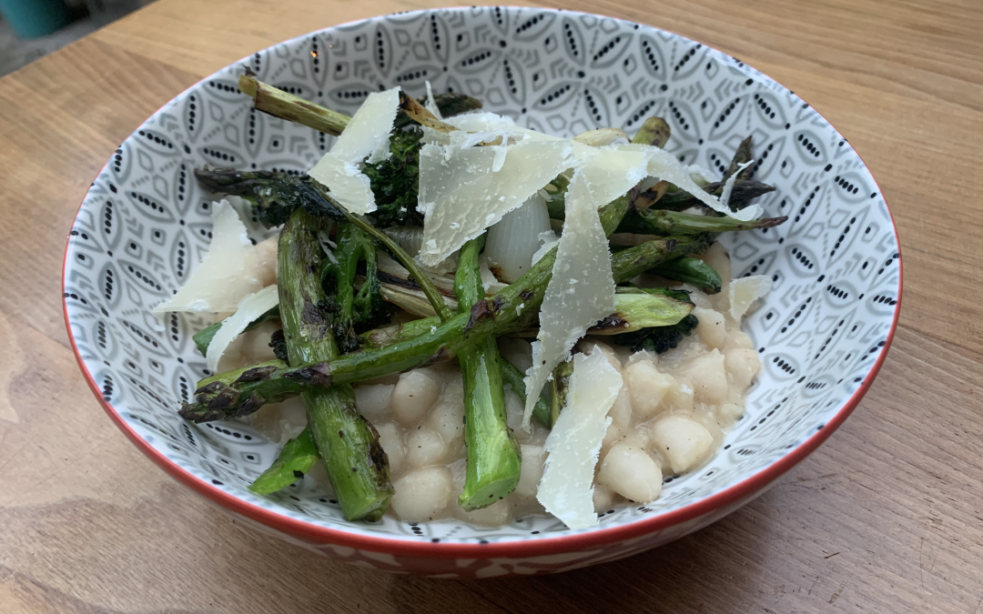 Cannellini Beans with Charred Vegetables